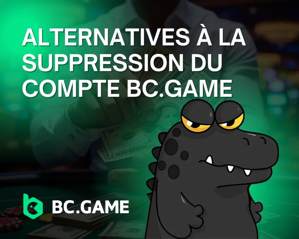 Alternatives à la suppression de votre compte BC.Game