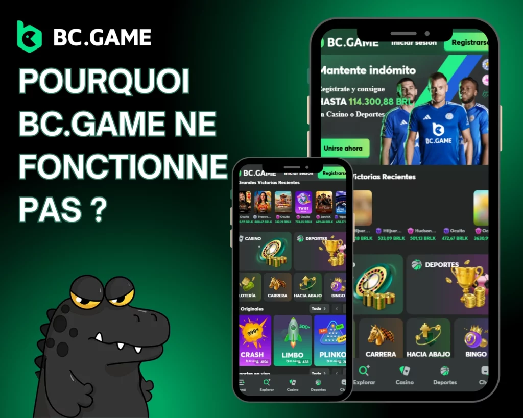 BC.Game ne fonctionne pas